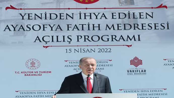 Cumhurbaşkanı Erdoğan, Ayasofya Fatih Medresesi’nin açılışını yaptı