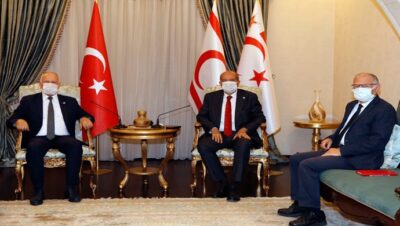 Cumhurbaşkanı Ersin Tatar, Cumhuriyet Meclisi Başkanı Zorlu Töre’yi kabul etti.