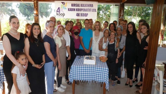 Cumhurbaşkanı Ersin Tatar’ın eşi Sibel Tatar, Kırsal Kalkınma Kadın Kooperatifi 4K KOOP’un 1. kuruluş yıl dönümü etkinliğine katıldı