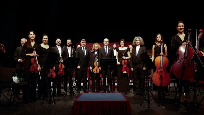 Cumhurbaşkanı Ersin Tatar, KKTC CSO’nun kuruluşunun 8. Yılı konserini izledi