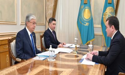 Мемлекет басшысы Астана қаласының әкімі Жеңіс Қасымбекті қабылдады