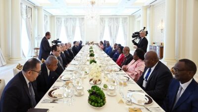 Azerbaycan Cumhurbaşkanı adına Kongo Devlet Başkanı onuruna resmi akşam yemeği düzenlendi
